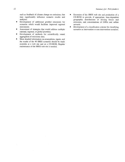 Emissions Scenarios - IPCC