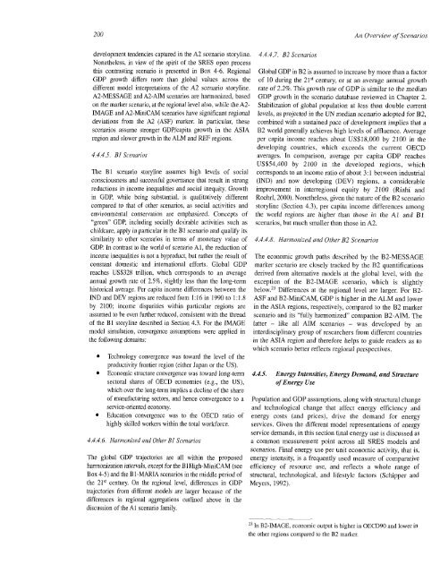 Emissions Scenarios - IPCC