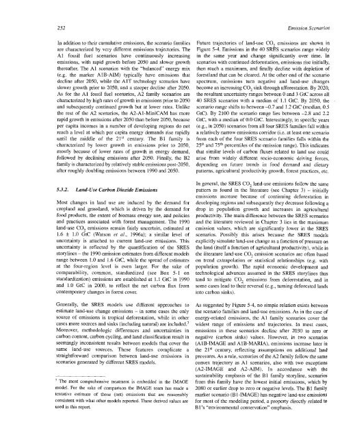 Emissions Scenarios - IPCC