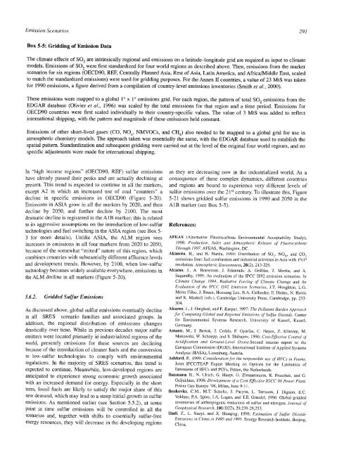 Emissions Scenarios - IPCC