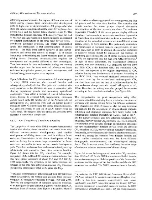 Emissions Scenarios - IPCC