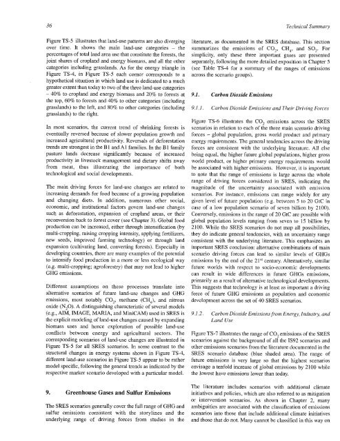 Emissions Scenarios - IPCC