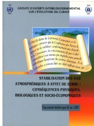 Stabilisation des gaz atmosphÃ©riques Ã  effet de serre - IPCC