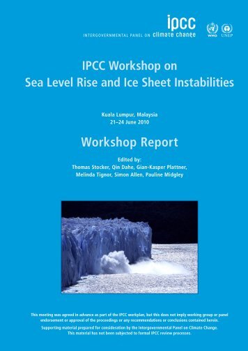 IPCC Workshop on Sea Level Rise and Ice Sheet Instabilities