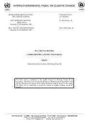 Technical Summary - IPCC