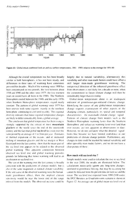 First Assessment Report - IPCC