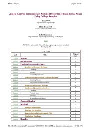 A Meta-Analytic Examination of Assumed Properties of Child ... - Ipce