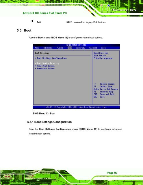 AFOLUX CX Series Flat Panel PC User Manual - iPCMAX.com