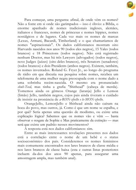 freakonomics - o lado oculto e inesperado de tudo que ... - Ipcp.org.br