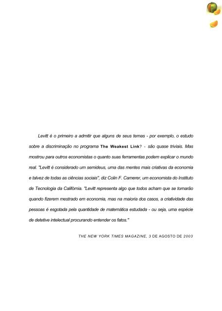 freakonomics - o lado oculto e inesperado de tudo que ... - Ipcp.org.br