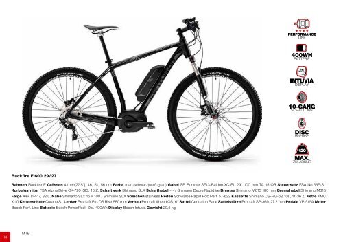 CENTURION E-Bikes 2014