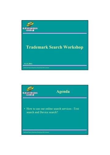 Presentation slides for Trademark Search workshop on 11 ...