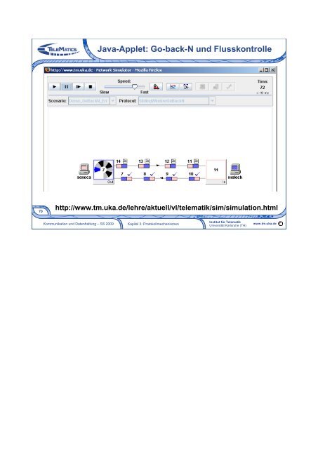 Kommunikation und Datenhaltung 3. Protokollmechanismen