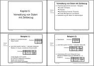 Kapitel 5: Verwaltung von Daten mit Zeitbezug