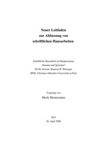 Examensarbeit referendariat