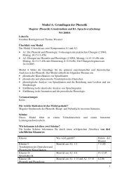 Modul A: Grundlagen der Phonetik - IPdS in Kiel