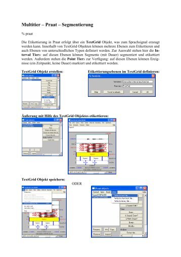 Multitier â Praat â Segmentierung - IPdS in Kiel