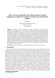How to increase satisfaction with online learning: Technical ... - ipedr