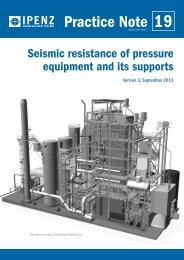 Seismic Resistance of Pressure Equipment - ipenz