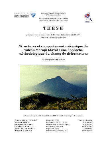 Structures et comportement mécanique du volcan Merapi : une ...