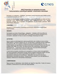 fiche de poste - Institut de Physique du Globe de Paris