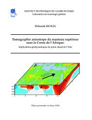 Deborah SICILIA - Institut de Physique du Globe de Paris