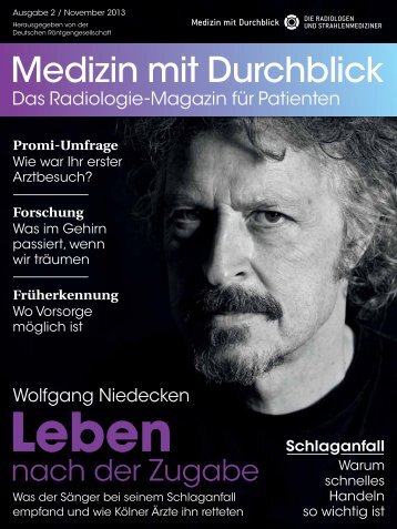 Patientenmagazin Medizin mit Durchblick, Ausgabe 2, November 2013