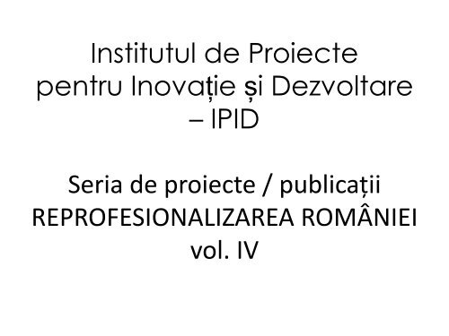 citeste - Institutul de Proiecte pentru Inovatie si Dezvoltare