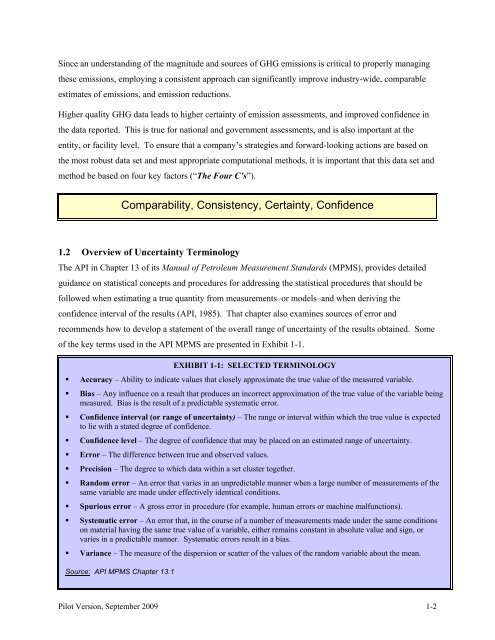 addressing uncertainty in oil and natural gas industry greenhouse