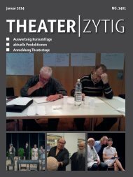 THEATER-ZYTIG Ausgabe Januar 2014