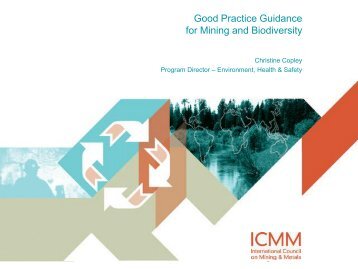 ICMM's Good Practice Guidance on Mining and Biodiversity - IPIECA