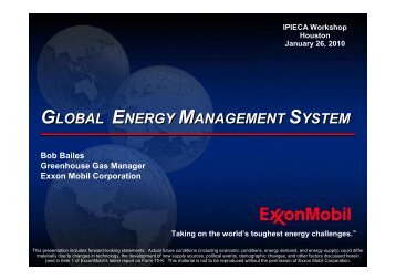 Global Energy Management System (GEMS) - IPIECA