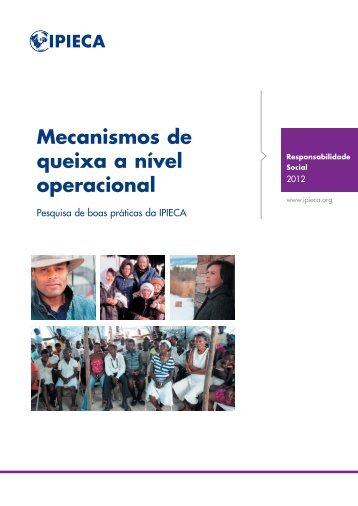Mecanismos de queixa a nÃ­vel operacional - IPIECA
