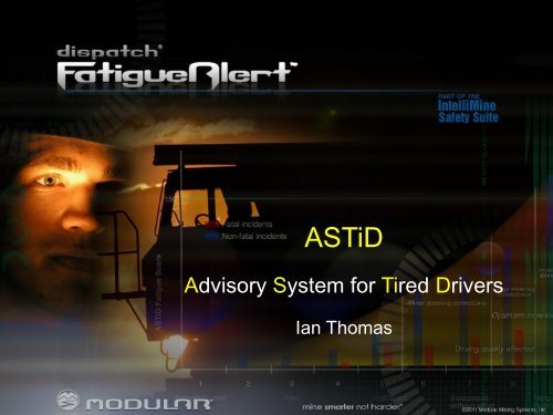 Advisory System for Tired Drivers - ICMM