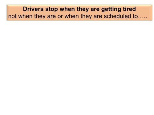 Advisory System for Tired Drivers - ICMM