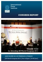 CONGRESS REPORT - IPI World Congress