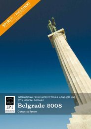 Belgrade 2008 - IPI World Congress