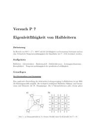 Versuch P 7 Eigenleitfähigkeit von Halbleitern