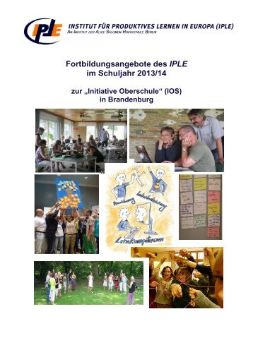 Fortbildungsangebot des IPLE zur "Initiative Oberschule (IOS)"