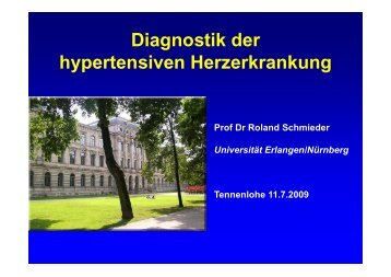 Diagnostik der Diagnostik der hypertensiven Herzerkrankung