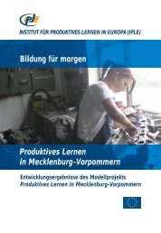 Produktives Lernen in Mecklenburg-Vorpommern - Institut für ...