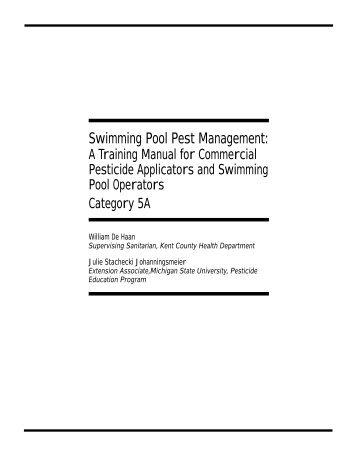 Swimming Pool Pest Management: - Michigan State University ...