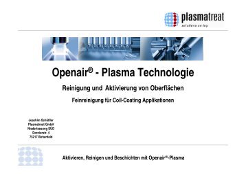 OpenairÂ® - Plasma Technologie