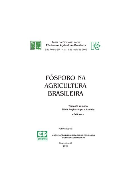 Fósforo na Agricultura Brasileira