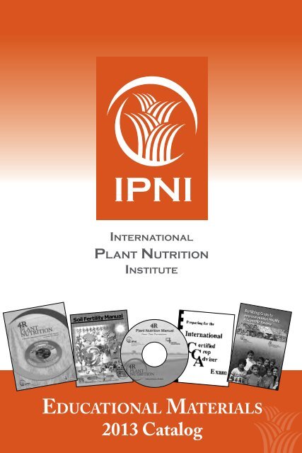 Download 2013 Ipni Catalog International Plant Nutrition Institute