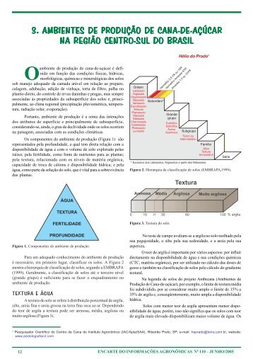 Ambientes de produção de cana-de-açúcar na região Centro-Sul do ...