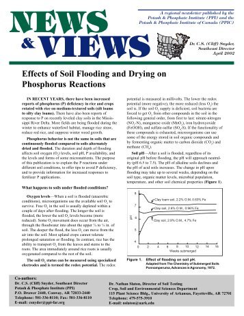 Effects of Soil Flooding and Drying on Phosphorus Reactions