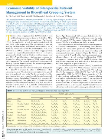 Economic Viability of Site-Specific Nutrient Management in Rice ...