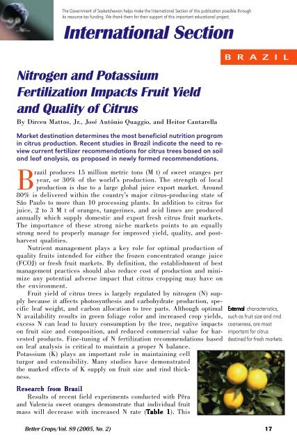 Nitrogen and Potassium Fertilization Impacts Fruit Yield and Quality ...