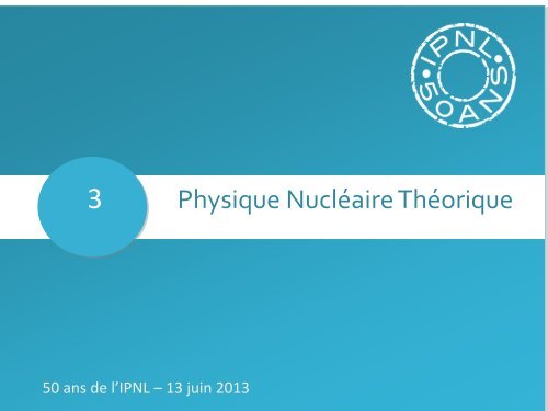 MatiÃ¨re Hadronique et NuclÃ©aire - IPNL - IN2P3